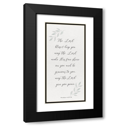 Inspired Panel VI Black Modern Wood Framed Art Print with Double Matting by Hartworks