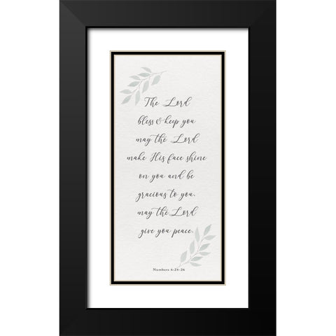 Inspired Panel VI Black Modern Wood Framed Art Print with Double Matting by Hartworks