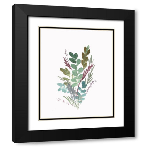 Farmhouse Florals I Black Modern Wood Framed Art Print with Double Matting by Chapman, Marcy