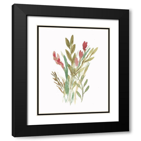 Farmhouse Florals IV Black Modern Wood Framed Art Print with Double Matting by Chapman, Marcy