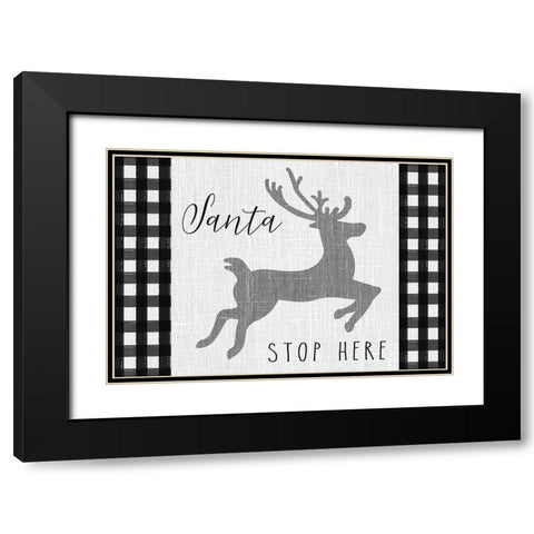 Winter Wonder landscape I Black Modern Wood Framed Art Print with Double Matting by Hartworks