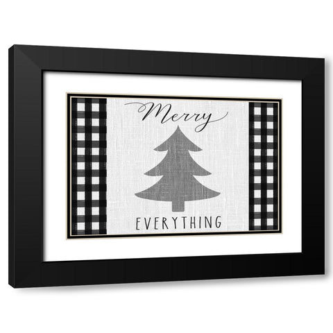 Winter Wonder landscape II Black Modern Wood Framed Art Print with Double Matting by Hartworks