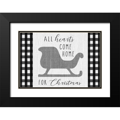 Winter Wonder landscape III Black Modern Wood Framed Art Print with Double Matting by Hartworks