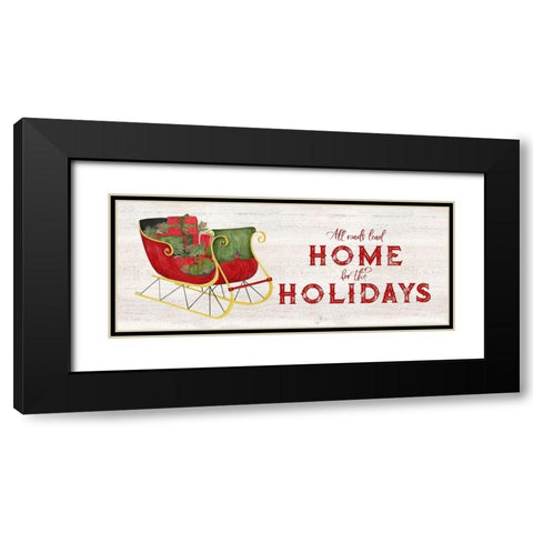 Season of Giving panel I Black Modern Wood Framed Art Print with Double Matting by Reed, Tara