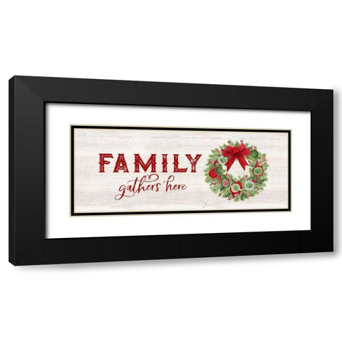 Season of Giving panel II Black Modern Wood Framed Art Print with Double Matting by Reed, Tara