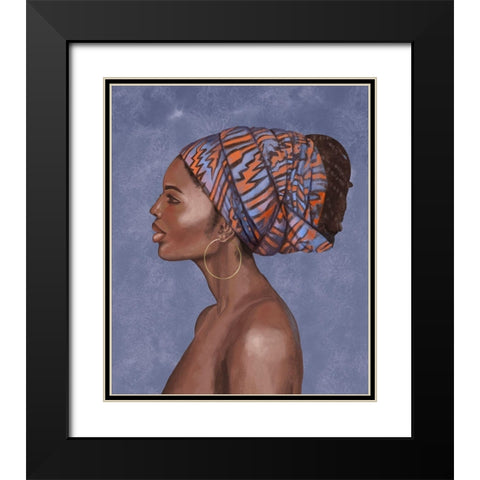 Beautiful Woman II Black Modern Wood Framed Art Print with Double Matting by Bannarot