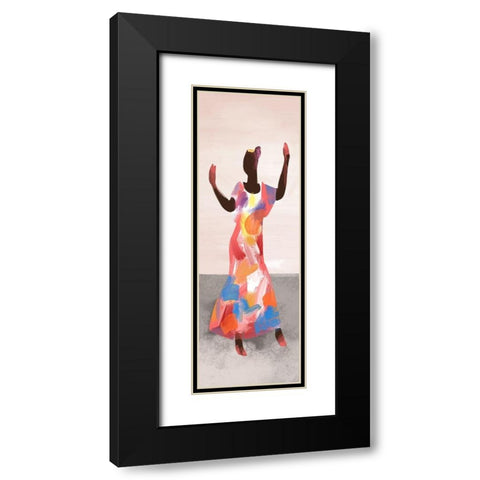Dancing Solo I Black Modern Wood Framed Art Print with Double Matting by Bannarot