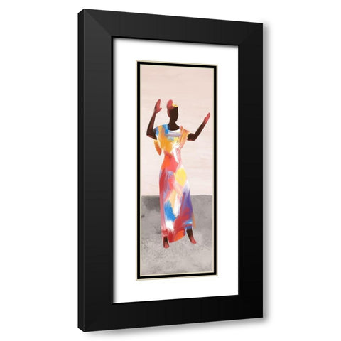 Dancing Solo III Black Modern Wood Framed Art Print with Double Matting by Bannarot