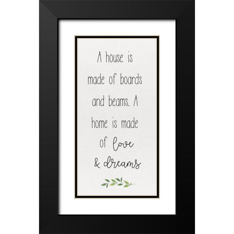 Inspired Life vertical II-House Black Modern Wood Framed Art Print with Double Matting by Hartworks