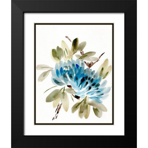 Farmhouse Florals VI Black Modern Wood Framed Art Print with Double Matting by Chapman, Marcy