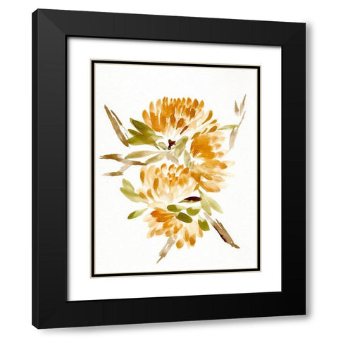 Farmhouse Florals VII Black Modern Wood Framed Art Print with Double Matting by Chapman, Marcy