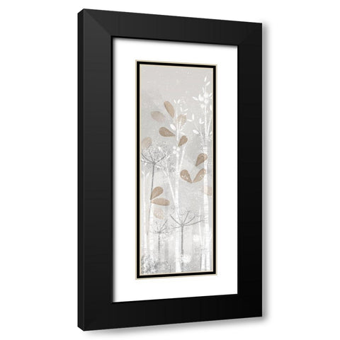 Golden Forest panel II Black Modern Wood Framed Art Print with Double Matting by Northern Lights