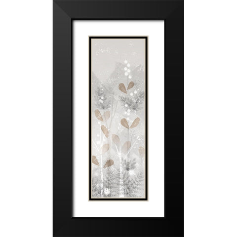 Golden Forest panel III Black Modern Wood Framed Art Print with Double Matting by Northern Lights