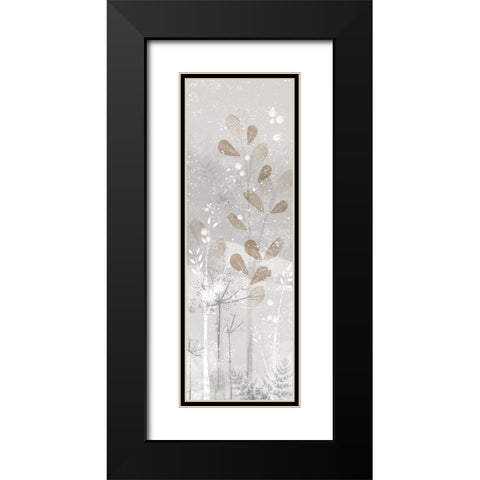 Golden Forest panel IV Black Modern Wood Framed Art Print with Double Matting by Northern Lights