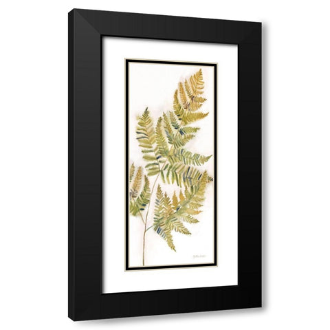 Fall Botanical Panel III Black Modern Wood Framed Art Print with Double Matting by Coulter, Cynthia