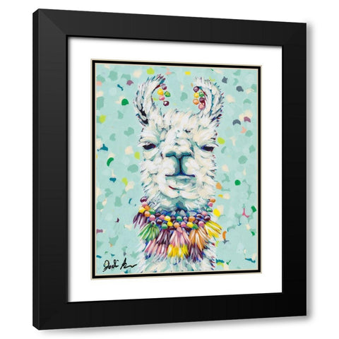 Drama Llama I Black Modern Wood Framed Art Print with Double Matting by Augustine, Jodi