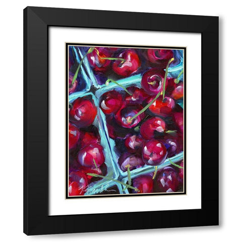 Cherry Carton Black Modern Wood Framed Art Print with Double Matting by Smith, Kim