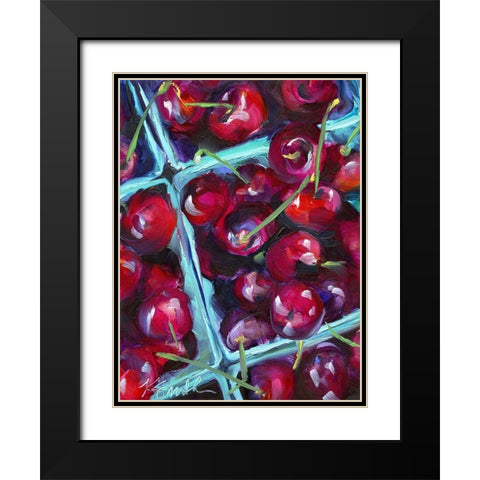 Cherry Carton Black Modern Wood Framed Art Print with Double Matting by Smith, Kim