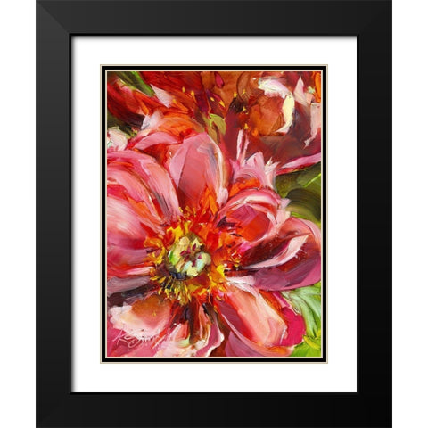 Floral Close Up Black Modern Wood Framed Art Print with Double Matting by Smith, Kim