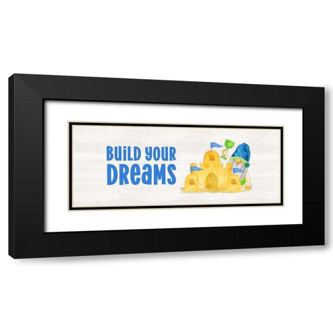 Gnomes of Summer panel I-Build Black Modern Wood Framed Art Print with Double Matting by Reed, Tara