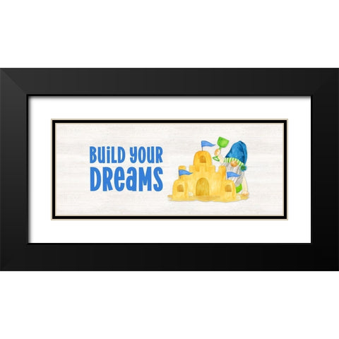 Gnomes of Summer panel I-Build Black Modern Wood Framed Art Print with Double Matting by Reed, Tara