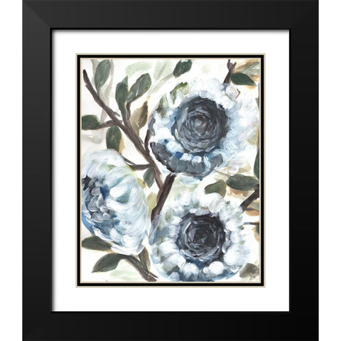 Farmhouse Blue Bush II Black Modern Wood Framed Art Print with Double Matting by Chapman, Marcy