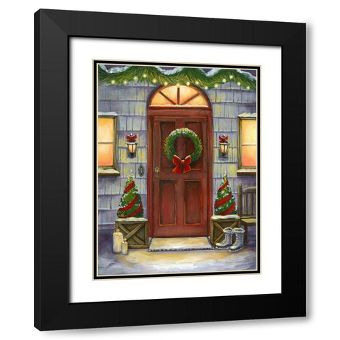 Cheery Threshold I Black Modern Wood Framed Art Print with Double Matting by Wilson, Kelsey