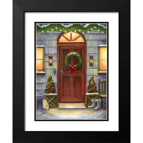 Cheery Threshold I Black Modern Wood Framed Art Print with Double Matting by Wilson, Kelsey