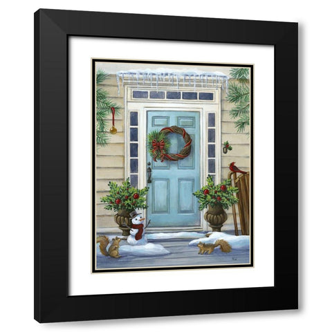 Cheery Threshold II Black Modern Wood Framed Art Print with Double Matting by Wilson, Kelsey