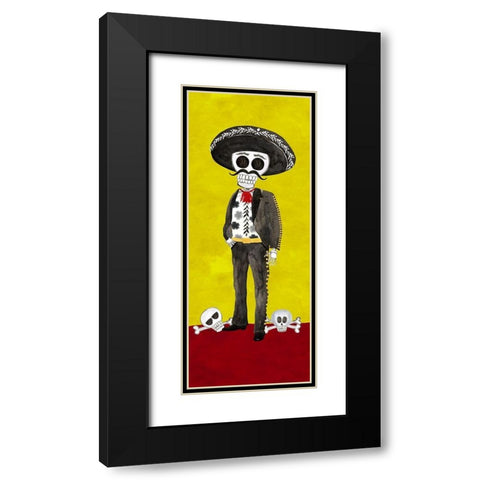 Day of the Dead vertical I Black Modern Wood Framed Art Print with Double Matting by Reed, Tara