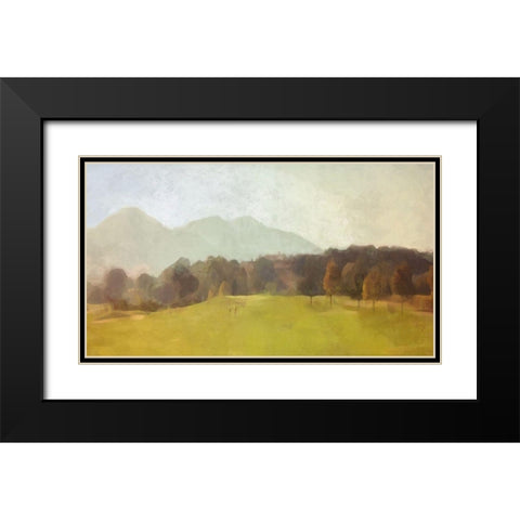 The  Green Black Modern Wood Framed Art Print with Double Matting by Bay, Noah