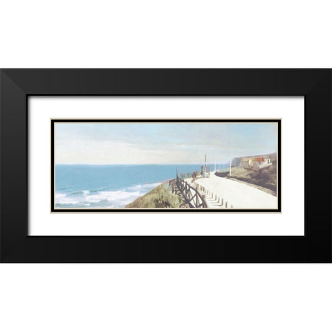 Clifftop  Cottage Black Modern Wood Framed Art Print with Double Matting by Bay, Noah