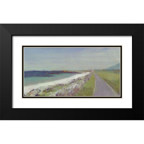 Scottish  Road Black Modern Wood Framed Art Print with Double Matting by Bay, Noah
