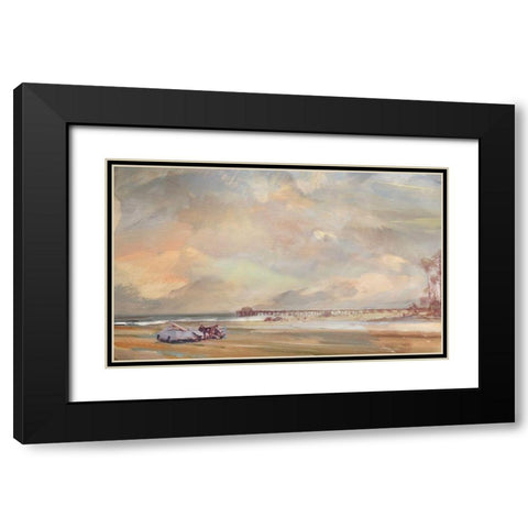 The  North Swell Black Modern Wood Framed Art Print with Double Matting by Bay, Noah
