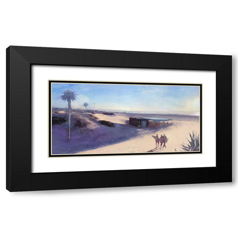 Three  Surfers Black Modern Wood Framed Art Print with Double Matting by Bay, Noah