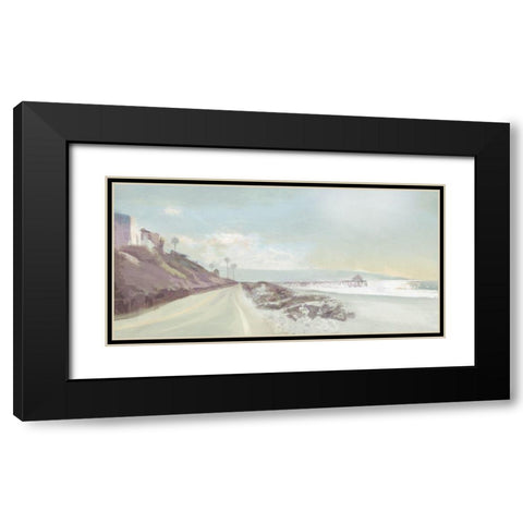 Towards  the Pier Black Modern Wood Framed Art Print with Double Matting by Bay, Noah