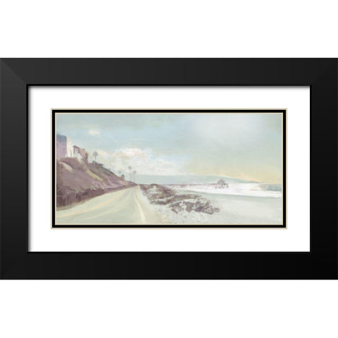 Towards  the Pier Black Modern Wood Framed Art Print with Double Matting by Bay, Noah