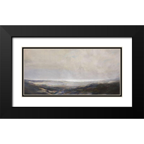 Distant  Sea Black Modern Wood Framed Art Print with Double Matting by Bay, Noah