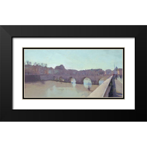 Ponte  Sant Angelo Black Modern Wood Framed Art Print with Double Matting by Bay, Noah