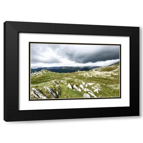 Mountain  Majesty Black Modern Wood Framed Art Print with Double Matting by Bay, Noah