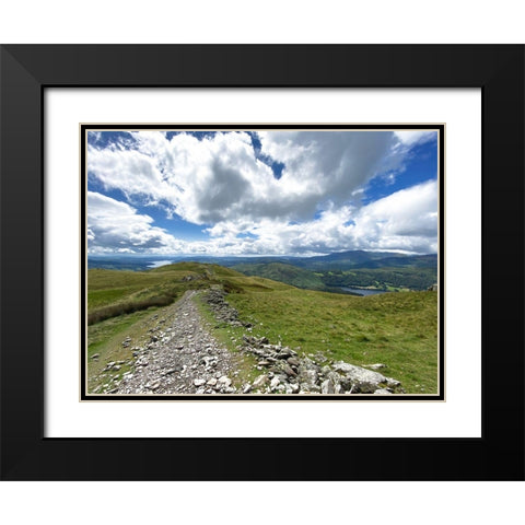 Rocky  Road Black Modern Wood Framed Art Print with Double Matting by Bay, Noah