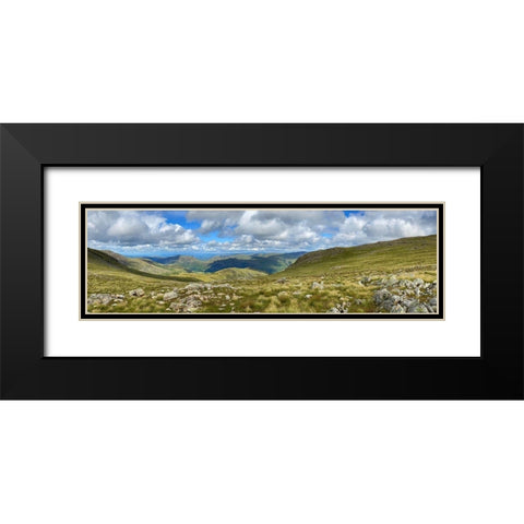 Greenscape Black Modern Wood Framed Art Print with Double Matting by Bay, Noah
