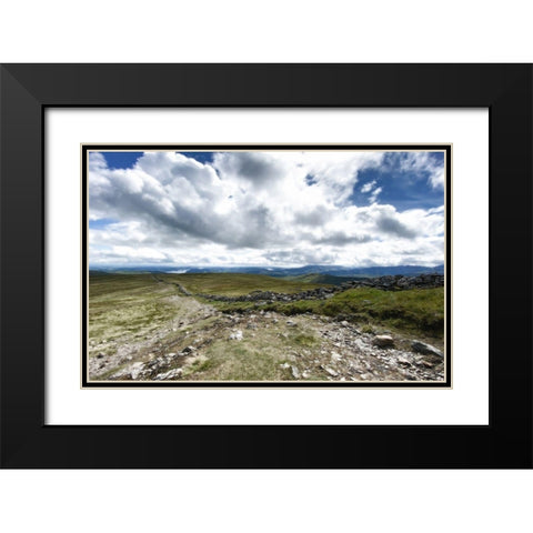 Looking  Out Black Modern Wood Framed Art Print with Double Matting by Bay, Noah