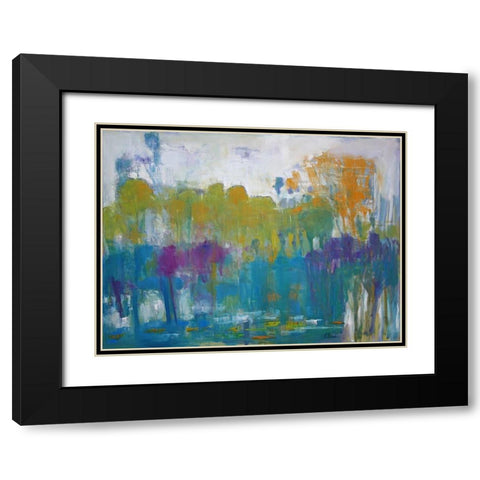 Forest Frost Black Modern Wood Framed Art Print with Double Matting by Fine, Alexi