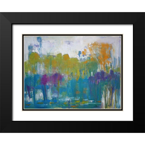 Forest Frost Black Modern Wood Framed Art Print with Double Matting by Fine, Alexi
