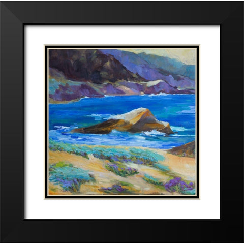 Carmel Cove Black Modern Wood Framed Art Print with Double Matting by Fine, Alexi