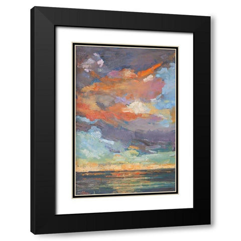 Coastal Reflection Black Modern Wood Framed Art Print with Double Matting by Fine, Alexi