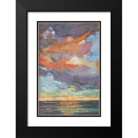 Coastal Reflection Black Modern Wood Framed Art Print with Double Matting by Fine, Alexi