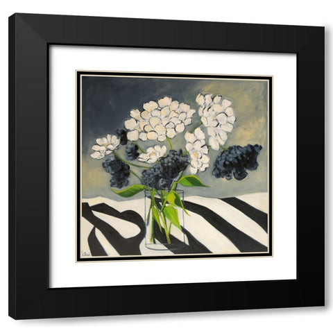 Noirs et Blancs Black Modern Wood Framed Art Print with Double Matting by Fine, Alexi