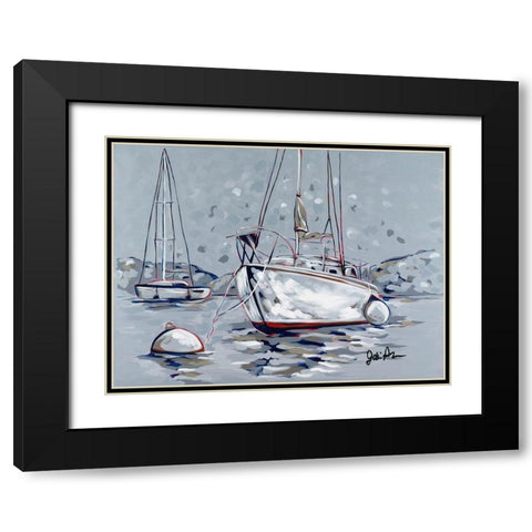 Nautical Display I Black Modern Wood Framed Art Print with Double Matting by Augustine, Jodi